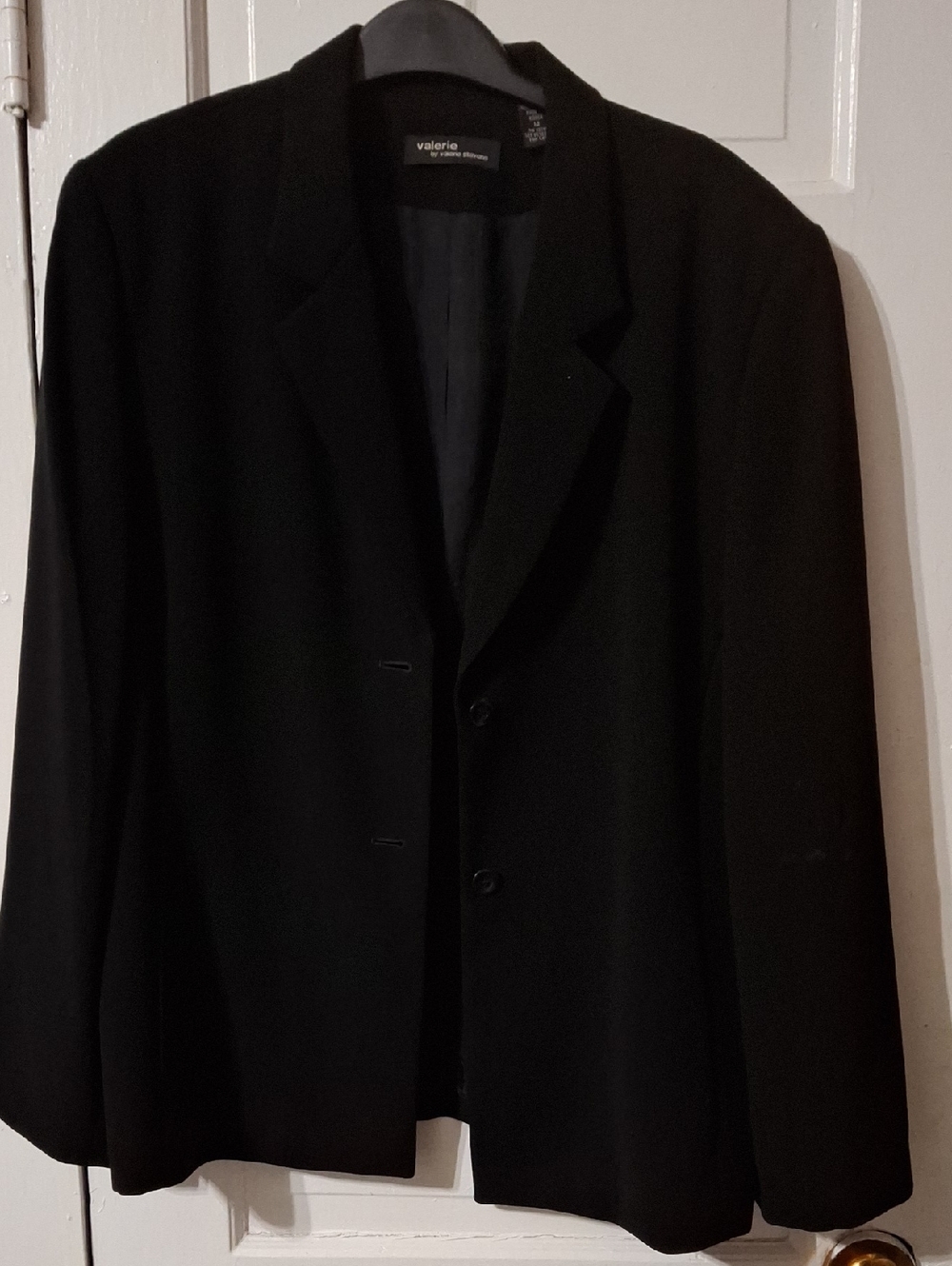 Valerie Stevens Black Women's Single-Breasted Blazer (Mis230)
